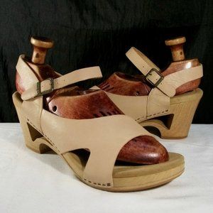 DANSKO TASHA NUDE PREMIUM LEATHER SLINGBACK WOMENS SANDALS 11M 41 3604160600